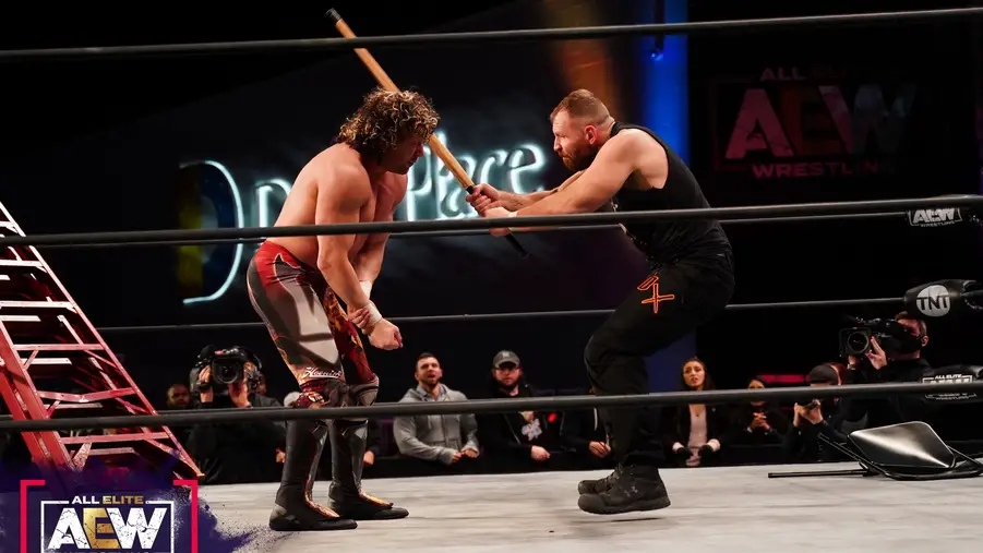 Aew main event moxley hits omega